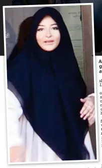  ??  ?? Above: Ab Amaani Noor in a glamorous pose in 2015 and, left, outside court