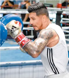  ?? FOTO: CORTESÍA SHOWTIME ?? Ábner Mares se prepara para el combate