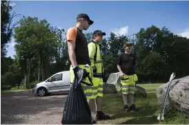  ??  ?? Från vänster, Dzintars Vitkevics, Daniel Annergren och Maximilian Landholm.