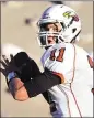  ?? ALBUQUERQU­EJOURNAL ?? Zach Gentry, NewMexico’s No. 1-rated recruit, was familiar with Texas coach Charlie Strong, who offered the QBwhile at Louisville.