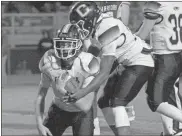  ?? Daniel Bell ?? Coosa’s Jaxon Thomas picks off a Gordon Central pass during the Eagles’ region game against the Warriors on Friday.