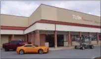  ??  ?? The new Turn5 Contact Center, 80 Robinson St., Pottstown, shown from the building entrance.