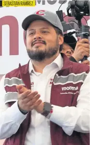  ?? ?? SEBASTIÁN RAMÍREZ
Sebastián Ramírez, dirigente de Morena en la capital, expuso que es importante garantizar que esa mayoría salga a votar.