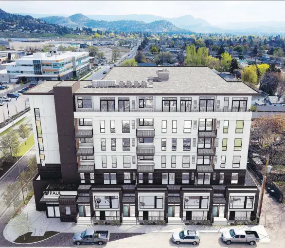  ??  ?? St. Paul will be close to multiple amenities, including shops, restaurant­s and transit. The rapid growth in downtown Kelowna has attracted numerous other opportunit­ies.