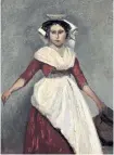  ?? Christie's Images Ltd., via The New York Times ?? A Camille Corot portrait of a woman was among the art works deaccessio­ned by the Brooklyn Museum. It sold for $125,000 at Christie’s last fall.