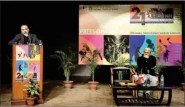  ??  ?? Dr Arjun Deo Charan, Acting Chairman, NSD Society announces the 21-day long theatre festival