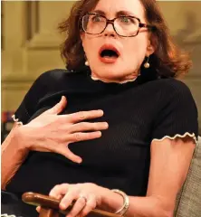  ??  ?? Comedy gift: Elizabeth McGovern in God Of Carnage