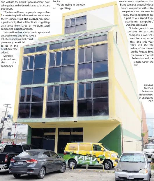  ?? FILE ?? Jamaica Football Federation headquarte­rs in St Andrew.