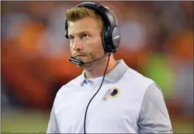  ?? DAVID RICHARD - THE ASSOCIATED PRESS FILE PHOTO ?? The Los Angeles Rams have made former Redskins coordinato­r Sean McVay, 31, the youngest head coach in NFL history.