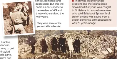  ??  ?? They were some of the poorest kids in London The Queen visits the Ravenscrof­t Street allotment on 17th June 1943