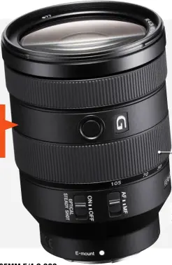  ??  ?? Auf ausgefalle­ne Designexpe­rimente verzichtet das neue Standardzo­om. Breiter Zoomring: Das Sony SEL24105G bietet erstklassi­ges Handling.