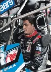  ?? NASCAR PHOTOS ?? Stewart Friesen behind the wheel of his Sprint Car.