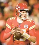  ?? REED HOFFMANN/AP ?? If Mahomes leads the Chiefs over the Eagles, he will become the first Black QB to win the Super Bowl twice.