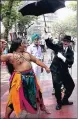  ?? HT ARCHIVE ?? Artistes perform an act at the Kala Ghoda art festival.