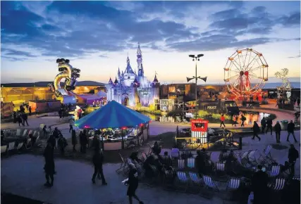  ??  ?? Banksy’s Dismaland was a big draw for crowds in Weston-super-Mare in 2015
