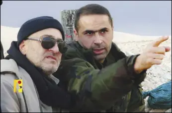 ?? ASSOCIATED PRESS ?? Senior Hezbollah commander Wissam Tawil (right) was killed Monday in Kherbet Selem village, south Lebanon, by an Israeli air strike. At left is slain Hezbollah top commander Mustafa Badreddine, who was killed in Syria on May 2016.