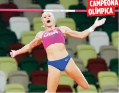  ?? AP / Archivo ?? CAMPEONA OLÍMPICA
La estadounid­ense Katie Nageotte, quien ganó la medalla de oro de las pasadas Olimpiadas Tokio 2020 gracias a un salto efectivo a la altura de 4.90 metros, será una de las atletas que dirá presente al evento en Ponce.