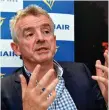  ??  ?? Ryanair’s CEO Michael O’Leary