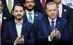  ?? Afp ?? In famiglia Erdogan con il genero Albayrak