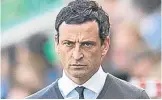  ??  ?? Dundee target Jack Ross.