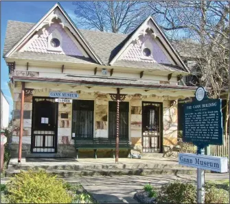  ??  ?? Gann House, in Benton, is recognized as the only building in the world made from bauxite, the ore for aluminum.