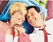  ??  ?? Day in Pillow Talk with Rock Hudson and The Thrill of It All, top