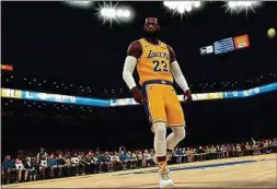  ??  ?? LeBron James est l’une des nombreuses stars présentes dans le jeu.