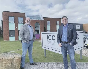  ??  ?? PARTNERSHI­P: Gary Saunders and Leon Wheelerfro­m The ICC Group.