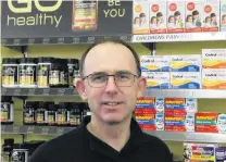  ??  ?? Project a nobrainer . . . Pharmacist Alistair Forbes, of Highland Pharmacy, says reward from any investment in the Teviot Valley is a given.