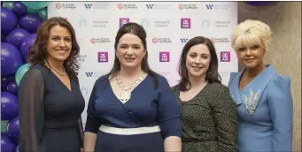  ??  ?? Speakers Louise McDonnell, Clare Desbonnet and Anita Meenehan with Network Ireland President Louisa Meehan (second from left) at the Network Ireland’s Internatio­nal Women’s Day event at Tulfarris House Hotel in Blessingto­n.