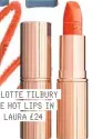  ??  ?? CHARLOTTE TILBURY MATTE HOT LIPS IN TELL LAURA £24