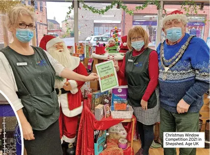  ?? ?? Christmas Window Competitio­n 2021 in Shepshed. Age UK