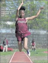  ?? JOHN LOVE / SENTINEL &
ENTERPRISE FILE ?? Fitchburg High’s Wonuola Ashaju competes in the long jump last year.