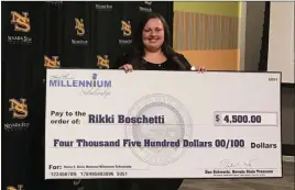  ?? Rikki Boschetti, 24, is the Southern Nevada recipient of the 2018 Kenny C. Guinn Memorial Scholarshi­p. ?? Rikki Boschetti