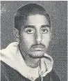  ??  ?? A yearbook photo of Faisal Hussain from 2004-05.