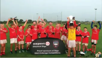  ??  ?? The Coolera/Strandhill U12 side who beat Castleconn­or in a thrilling U12 A league final replay at Scarden last week. Photos: Eamonn McMunn.