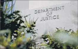  ?? Patrick Semansky Associated Press ?? THE DEPARTMENT of Justice is offering a new incentive to coax companies whose executives and employees were found to be responsibl­e for misconduct.