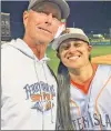  ?? ?? HER ‘MAJOR’ FAN: SI FerryHawks outfielder Kelsie Whitmore with her dad Scott.