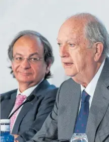  ?? M. C. ?? Pere Viñolas (izquierda), CEO de Colonial, y Juan José Brugera, presidente, en una imagen de archivo.