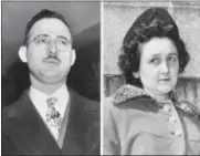  ?? AP PHOTO ?? These undated file photos show Julius and Ethel Rosenberg, the convicted husband and wife of the Cold War atomic spying case. The sons of convicted spy Ethel Rosenberg are asking President Barack Obama to exonerate their mother, Ethel Rosenberg....