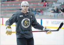  ?? THE ASSOCIATED PRESS FILE PHOTO ?? Vegas Golden Knights forward Max Pacioretty is hoping he gets the clearance to return from injury to play the Leafs in Toronto on Tuesday.