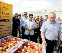  ?? Reuters ?? Israeli defence minister Avigdor Lieberman visits Gaza’s Kerem Shalom crossing on Sunday. —