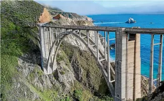  ??  ?? Bixby Bridge at Big Sur.