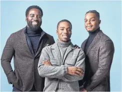  ?? NICOLE DE KHORS ?? Brothers Shamier Anderson, Sheldon James and Stephan James say there is a lack of diversity when it comes to investors in Canada as well as those with funds to help BIPOC entreprene­urs.