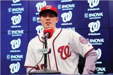  ?? PABLO MARTINEZ MONSIVAIS/THE ASSOCIATED PRESS ?? The Nationals have secured starting pitcher Patrick Corbin for six years, for $140 million.