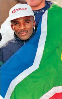  ?? FOTO: REUTERS ?? Jacob Matlala ha sido uno de los deportista­s de mayor éxito en Sudáfrica. /
