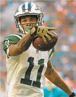  ?? GETTY ?? New Jets coach Adam Gase is impressed by Robby Anderson now that he’s been able to take a closer look at the receiver.