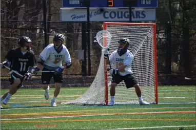  ??  ?? Downingtow­n East goalie Nico Iacovino was a first-team All-Ches-Mont selection as a sophomore, and then followed it up with 267 saves during his junior season. He earned All-Conference and All-State accolades, and finished his career with 597 saves and a .650 save percentage.