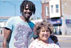  ??  ?? In the hood: Margolyes (right) and ex-gang member SP in Chicago