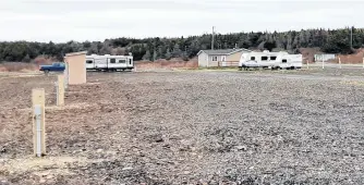  ?? PAUL HERRIDGE • THE TELEGRAM ?? Horse Brook Trailer Park in Fortune has doubled its capacity to 40 sites this year.